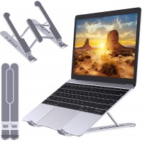 Babacom Supporto PC Portatile, Portatile Ventilato Desktop Porta PC, 6 Livelli Regolabile Ergonomico Raffreddamento Laptop Stand, Compatibile con MacBook Air, Pro, 10-15.6”