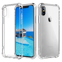 Babacom Coque pour iPhone XS Max, Coque de Protection Antichoc [Transparente comme Cristal] Coussin d'Air aux Coins Extrêmement Fin avec Panneau Arrière de PC Dur pour iPhone XS Max 6.5 Pouces