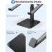 Babacom Laptop Ständer, 8 Höhenverstellbar Aluminium Kühlpads Laptop Stand, Ergonomischer Belüfteter Laptopständer Kompatibel mit MacBook, Air, Pro, Alle 10"-16" Notebooks - Schwarz