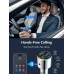 Babacom Bluetooth 5.3 FM Transmitter for Car, 【All-metal】 Dual-Purpose Bluetooth Car Adapter with Aux Port, 【QC3.0 18W & PD 30W】 Car Radio Bluetooth Receiver for Hands-Free Call, Dual 7-Color Backlit