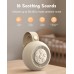 Babacom White Noise Machine with Voice Recording, 16 Soothing Sounds Portable Sound Machine with Night Light & Timer, Memory Function, Rechargeable Sleep Sound Machine for Baby Adults Nursery Gift