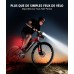 Babacom Lumiere Velo Avant et Arriere [Spot & Faisceau d'Inondation], [8+6 Modes d'Éclairage] Lampe Vélo Moto LED Puissante Étanche, Alliage d'Aluminium, Eclairage Vélo pour Cyclysme VTT Motos