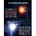 Babacom Lumiere Velo [Spot & Faisceau d'Inondation], Éclairage Vélo Avant et Arrière Rechargeable USB, 8+7 Modes Lampe Velo Moto LED Puissantes Étanche IP65 pour VTT, Trotinette Electrique, Jour/Nuit，2 Ensembles