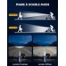 Babacom Lumiere Velo [Spot & Faisceau d'Inondation], Éclairage Vélo Avant et Arrière Rechargeable USB, 8+7 Modes Lampe Velo Moto LED Puissantes Étanche IP65 pour VTT, Trotinette Electrique, Jour/Nuit，2 Ensembles