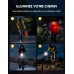 Babacom Lumiere Velo [Spot & Faisceau d'Inondation], Éclairage Vélo Avant et Arrière Rechargeable USB, 8+7 Modes Lampe Velo Moto LED Puissantes Étanche IP65 pour VTT, Trotinette Electrique, Jour/Nuit