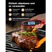 Babacom Fleischthermometer Sofortanzeige mit zwei Sonden & großem Bildschirm, Bratenthermometer mit Alarmeinstellung und Kalibrierung, Grillthermometer für Küche, Ofen, Zucker, Flüssigkeiten, BBQ