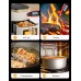 Babacom Fleischthermometer Sofortanzeige mit zwei Sonden & großem Bildschirm, Bratenthermometer mit Alarmeinstellung und Kalibrierung, Grillthermometer für Küche, Ofen, Zucker, Flüssigkeiten, BBQ
