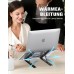Babacom Laptop Ständer, 9-Stufe Aluminium Laptop Stand, Tragbar Höhenverstellbarer Belüfteter Notebook Ständer Kompatibel mit MacBook Pro Air, und andere 10-15,6 ” Laptops Tablet, Schwarz