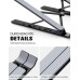 Babacom Laptop Ständer, 9-Stufe Aluminium Laptop Stand, Tragbar Höhenverstellbarer Belüfteter Notebook Ständer Kompatibel mit MacBook Pro Air, und andere 10-15,6 ” Laptops Tablet, Schwarz