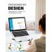 Babacom Laptop Ständer, 9-Stufe Aluminium Laptop Stand, Tragbar Höhenverstellbarer Belüfteter Notebook Ständer Kompatibel mit MacBook Pro Air, und andere 10-15,6 ” Laptops Tablet, Schwarz