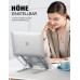 Babacom Laptop Ständer, 5-Stufe Aluminium Laptop Stand, Tragbar Höhenverstellbarer Belüfteter Schreibtisch-Bücherständer Kompatibel mit MacBook Pro Air, und andere 10-15,6 ” Laptops Tablet, Silber