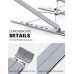 Babacom Laptop Ständer, 5-Stufe Aluminium Laptop Stand, Tragbar Höhenverstellbarer Belüfteter Schreibtisch-Bücherständer Kompatibel mit MacBook Pro Air, und andere 10-15,6 ” Laptops Tablet, Silber