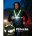Babacom Lauflampe Joggen 360° Reflektoren, 500 Lumen Lauflicht mit 45° Verstellbarem & IPX4 Wasserdicht, 1800 mAh Wiederaufladbare Reflektierende Weste ersetzen Stirnlampe für Nachtgehen/Radfahren，Brstleuchte + Rücklicht