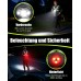 Babacom Lauflampe Joggen 360° Reflektoren, 500 Lumen Lauflicht mit 45° Verstellbarem & IPX4 Wasserdicht, 1800 mAh Wiederaufladbare Reflektierende Weste ersetzen Stirnlampe für Nachtgehen/Radfahren，Brstleuchte + Rücklicht