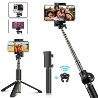 Babacom Palo Selfie, Extensible Selfie Stick Trípode Bluetooth con Control Remoto Inalámbrico, Monopod Compatible con Smartphones y Cámaras