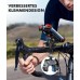 Babacom Handyhalterung Fahrrad Lenker, [1s-Sperre] [Sicherer Schutz] Handyhalterung Motorrad, [Anti Shake Stoßdämpfender] Fahrrad-Halterungen Adapter Kompatibel mit iPhone 15, Galaxy S24 (4,7”–6,8”)
